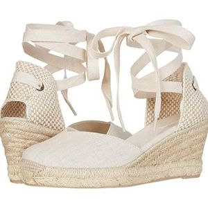 Soludos wedge espadrilles with ankle tie